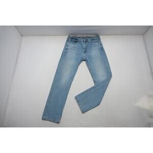 Levi's 505 Regular Fit Straight Stretch Denim Blue Jeans Mens Size 34 x 32